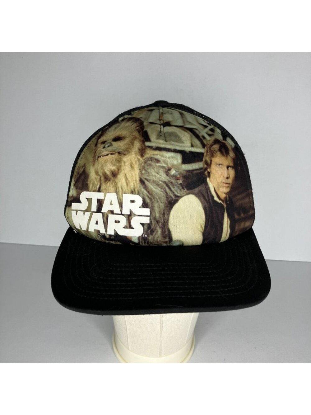 Star Wars Chewbacca Han Solo Trucker Hat Snapback Adjustable Men's